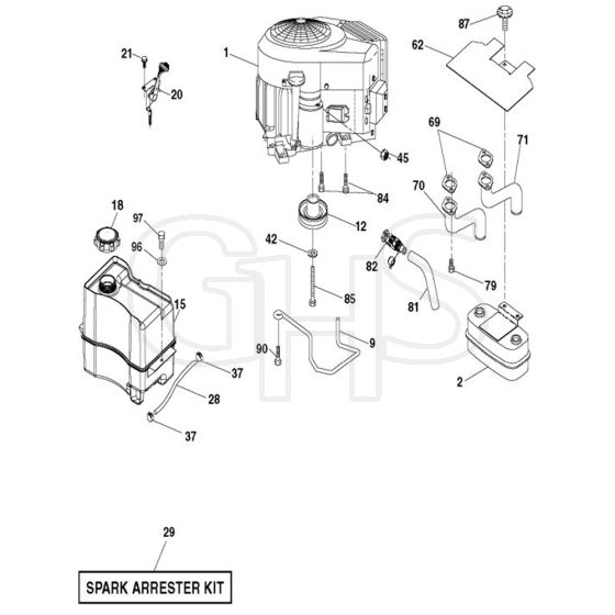McCulloch M200-117T - 96041029802 - 2013-04 - Engine Parts Diagram