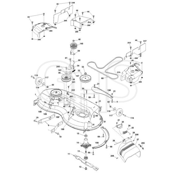 McCulloch M200-117T - 96041033900 - 2013-06 - Mower Deck - Cutting Deck Parts Diagram