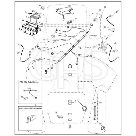 McCulloch M20-42T - 96042014500 - 2012-11 - Electrical Parts Diagram