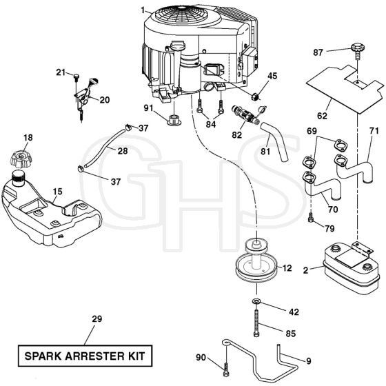 McCulloch M20-42T - 96042014501 - 2012-12 - Engine Parts Diagram