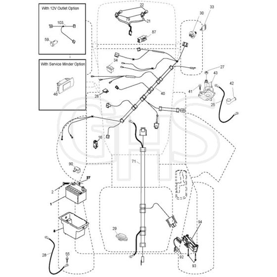 McCulloch M22042H - 96041018000 - 2010-01 - Electrical Parts Diagram