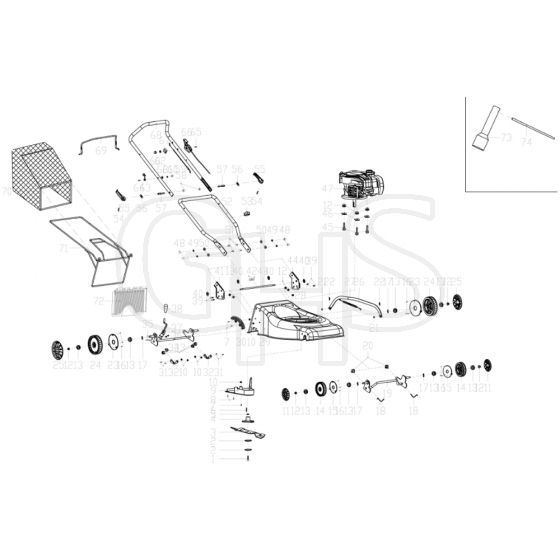 Cobra M40B - Lawn Mower July 2016 Revised June 2020 Main Diagram