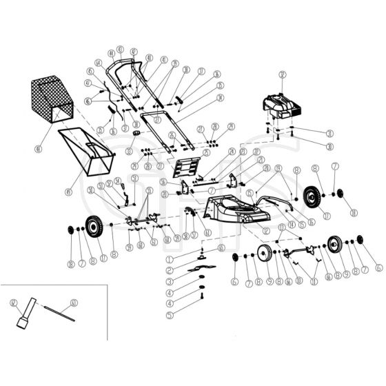 Cobra M40C - Lawn Mower July 2016 Revised June 2020 Main Diagram
