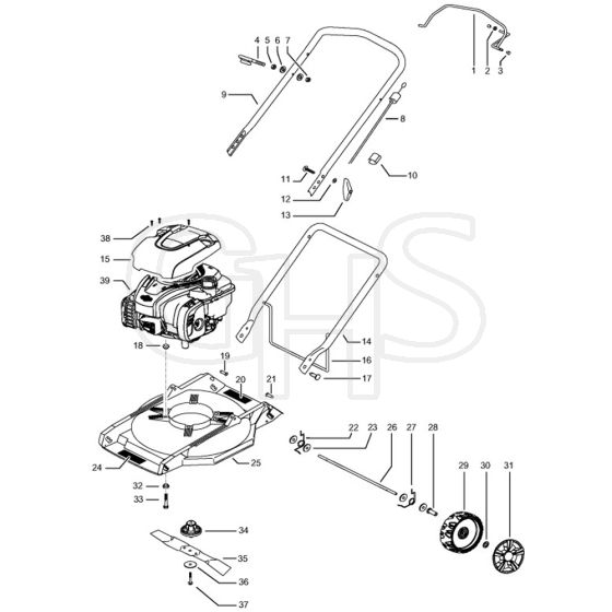 McCulloch M46-125 M - 96718840103 - 2018-04 - Product Complete Parts Diagram