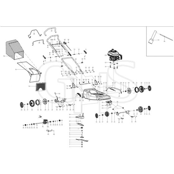 Cobra M46SPC - Lawn Mower Revised June 2020 Main Diagram