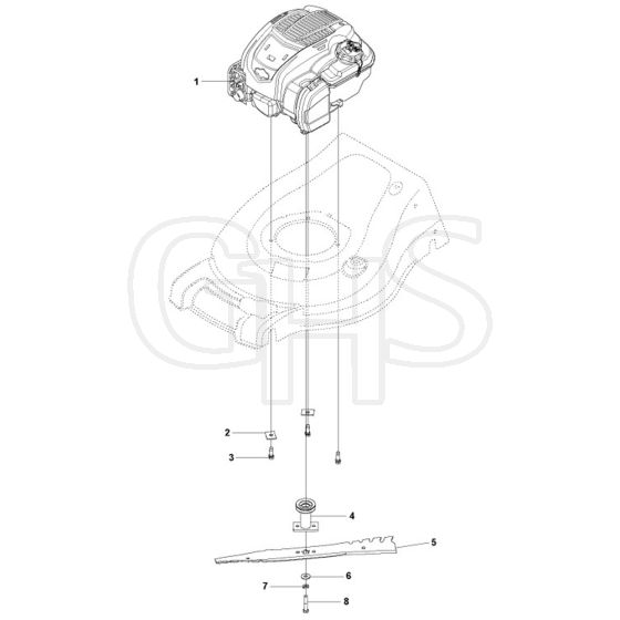 McCulloch M53-150AP 4X4 - 96121003502 - 2018-09 - Engine Parts Diagram