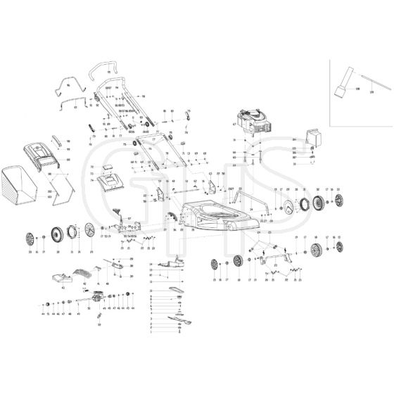 Cobra M56SPB - 22" Self Propelled Revised June 2020 Main Diagram