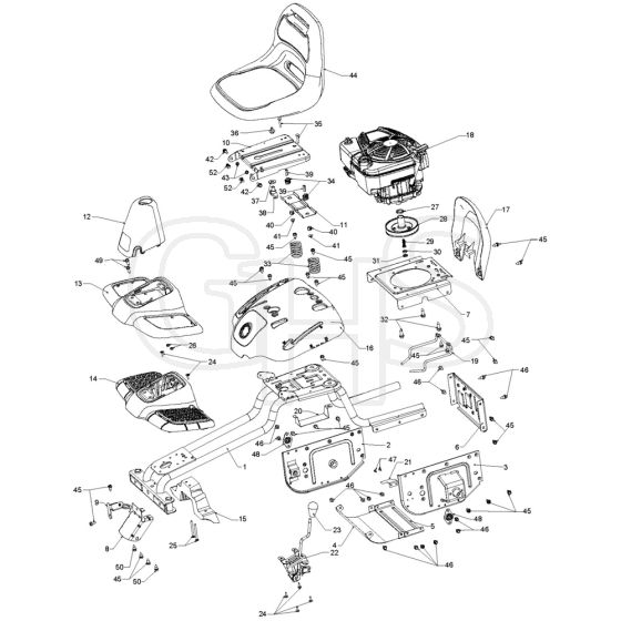 McCulloch M9566X - 96021002201 - 2012-01 - Chassis & Enclosures Parts Diagram