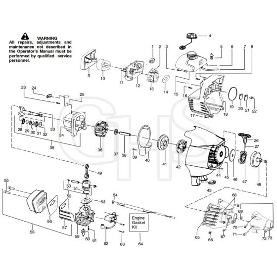 McCulloch MAC 320 B GT - 2009-10 - Engine Parts Diagram