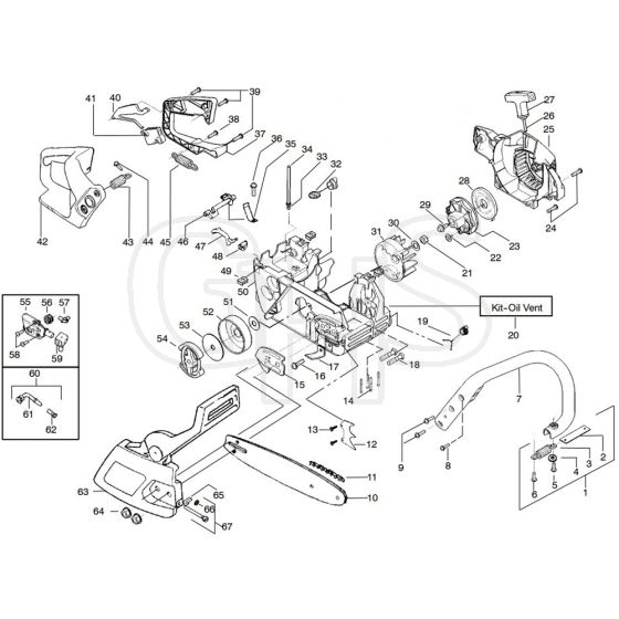 McCulloch MAC 3-14 XT - 2008-06 - Chassis & Enclosures Parts Diagram