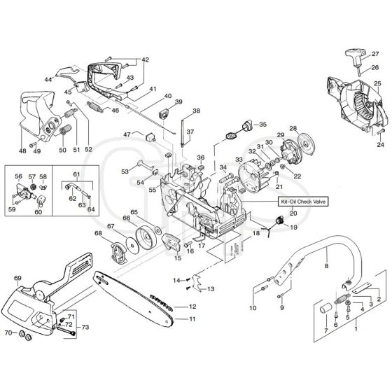 McCulloch MAC CAT 435 - 2008-05 - Chassis & Enclosures (3) Parts Diagram