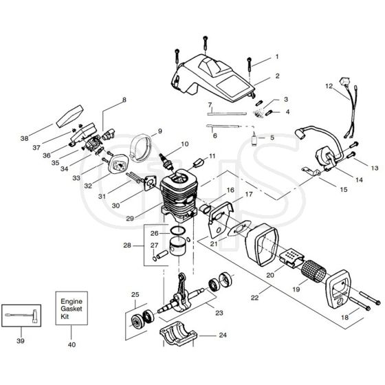 McCulloch MAC CAT 436 - 2008-05 - Engine (3) Parts Diagram