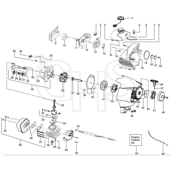 McCulloch MAC MT325 CLS GT - 2009-10 - Engine Parts Diagram