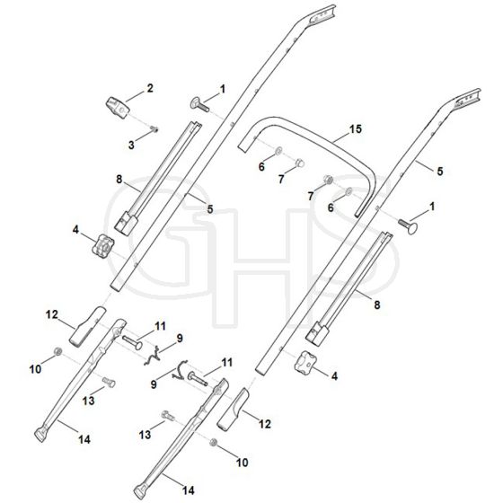 Viking MB650.1 VM - Handle Lower Part - Parts Diagram