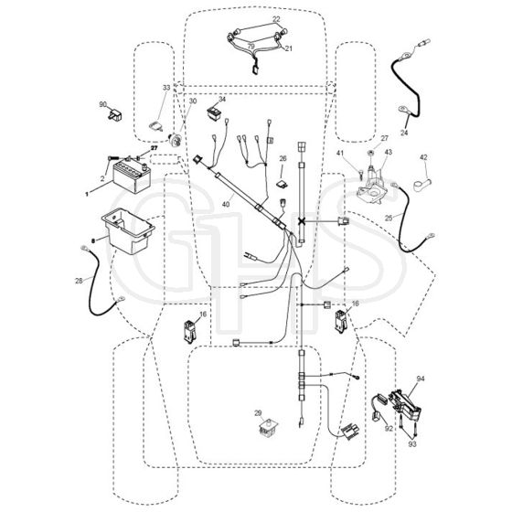 McCulloch MC18542LT - 96012010400 - 2010-06 - Electrical Parts Diagram