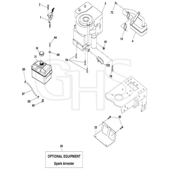 McCulloch MC19542LT-96012011402 - 2011-08 - Engine Parts Diagram