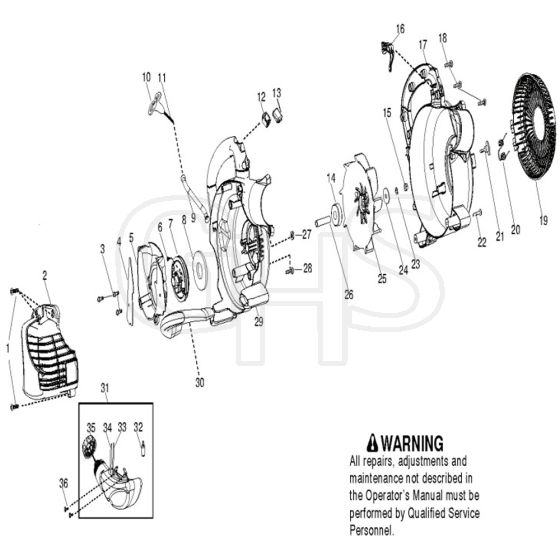 McCulloch MC200 VS - 2010-07 - Housing Parts Diagram