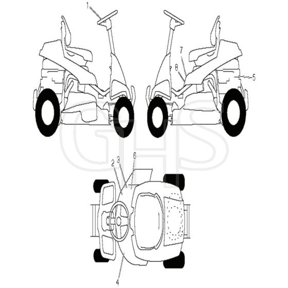 McCulloch MC30 - 96021001700 - 2012-01 - Decals Parts Diagram