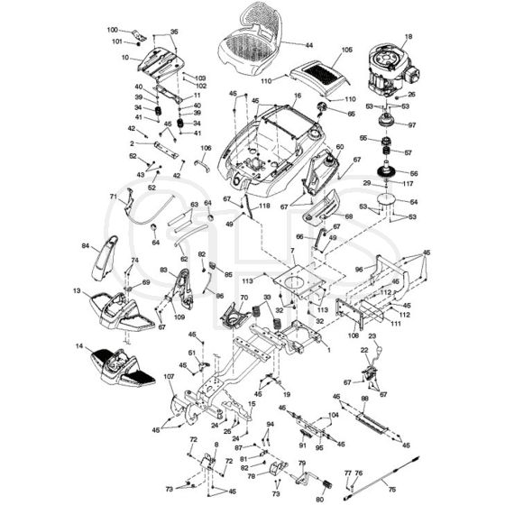 McCulloch MC30 - 96022001301 - 2011-11 - Chassis & Enclosures Parts Diagram