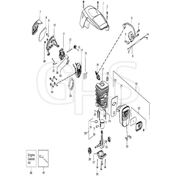 McCulloch MC 3516 - 2010-07_US - Engine Parts Diagram