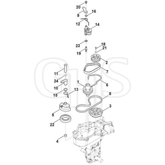 Stihl MH445.1 R - Drive - Parts Diagram
