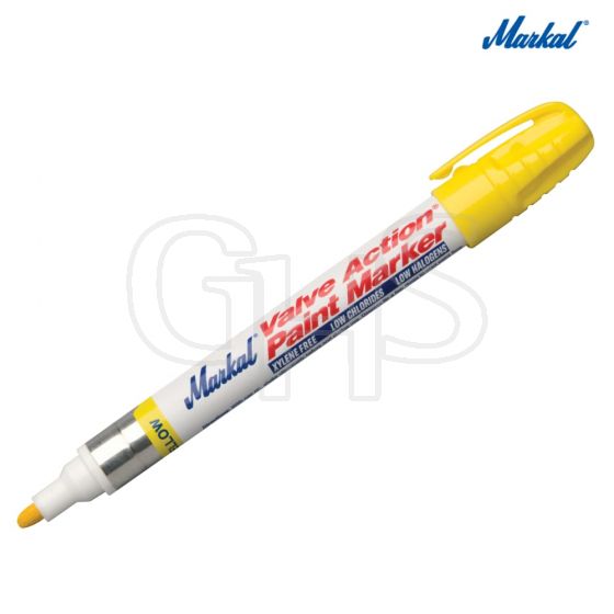 Markal Valve Action Paint Marker - Yellow - MRK-96801C