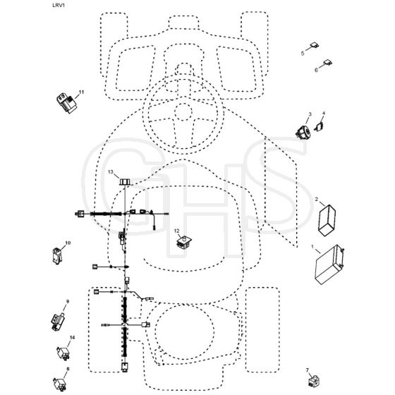 McCulloch MOWCART 66 - 96021000905 - 2013-06 - Electrical Parts Diagram