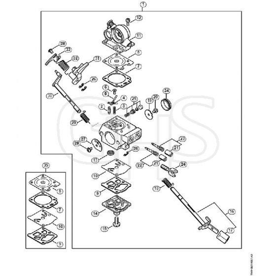 Genuine Stihl MS391 / L -Carburetor WTE-16