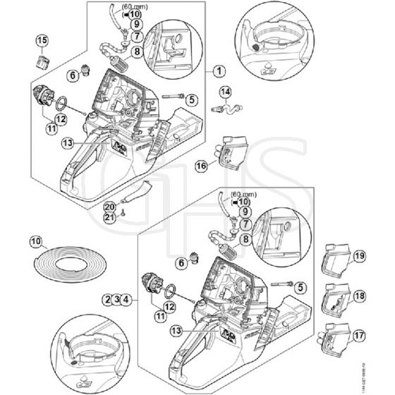 Genuine Stihl MS661 C-M / J - Tank housing
