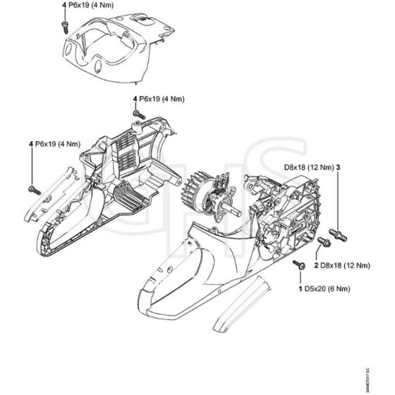 Stihl MSA160 C-B - Tightening Torques - Parts Diagram