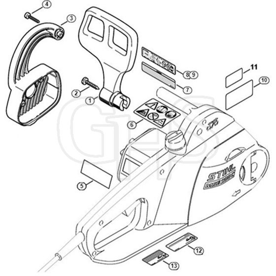 Genuine Stihl MSE160 C-Q / E - Hand guard