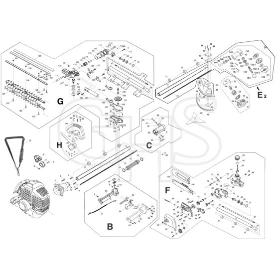 Cobra MT250C - Multi Tool Main Diagram