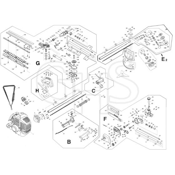 Cobra MT270K - Kawasaki Multi Tool Main Diagram