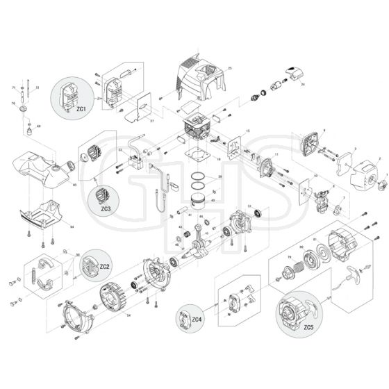 Cobra MT270K - Kawasaki TJ27 Engine Diagram