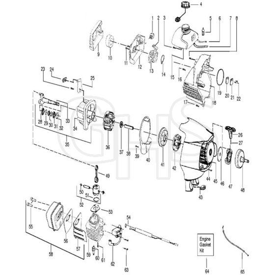 McCulloch MT320CLS - 952715717 - 2010-07 - Engine Parts Diagram