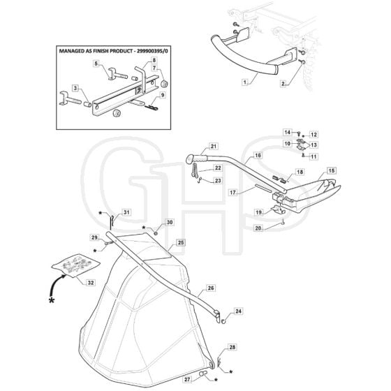 MTF 1430 HD - 2022-2023 - 2T2110483/MTF - Mountfield Ride On Mower Options Diagram
