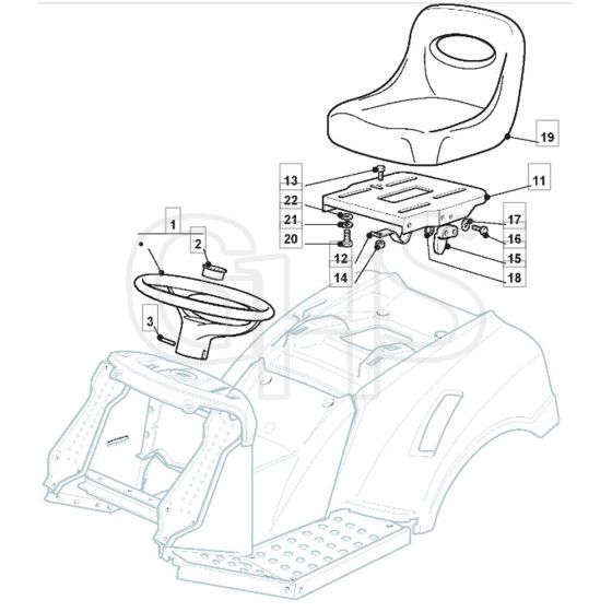 MTPH 14_92 H - 2008 - 299964433/MF8 - Mountfield Ride On Mower Seat Diagram