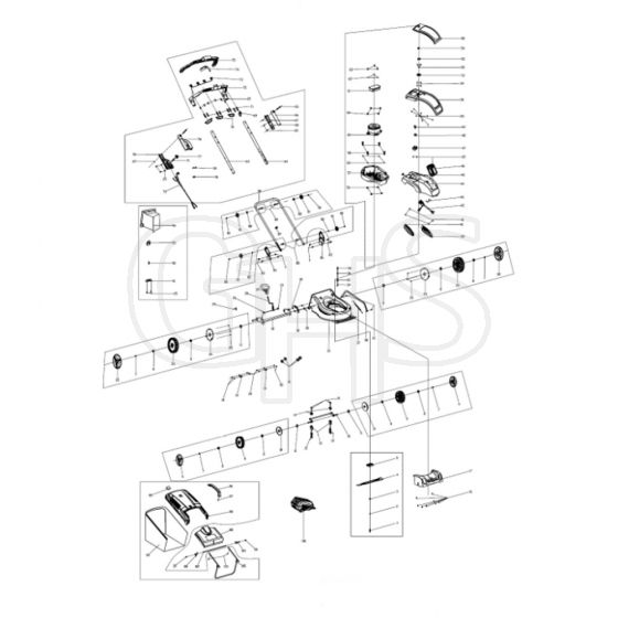 Cobra MX4140 - Lawn Mower Main Diagram