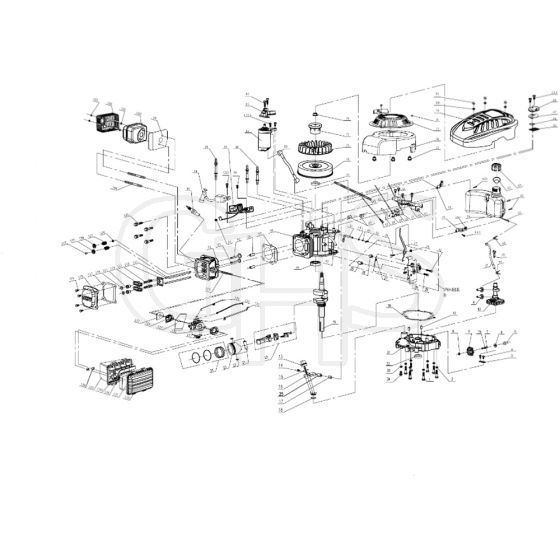 Cobra MX46SPCE - 18" Self Propelled Engine Diagram