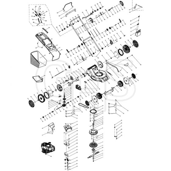 Cobra MX515SPBI - Four Wheeled Mower Revised June 2020 Main Diagram