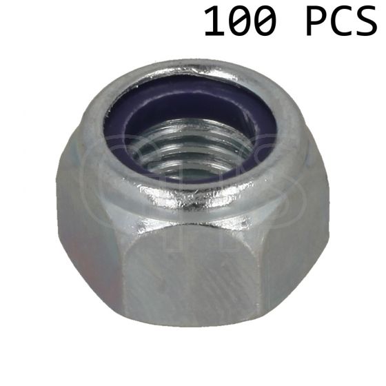 M12 Nyloc Nut, Pack of 100