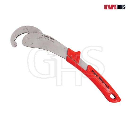 Olympia Powergrip Hexagon Pipe Wrench 250mm (10in) Capacity 25mm - 01-155