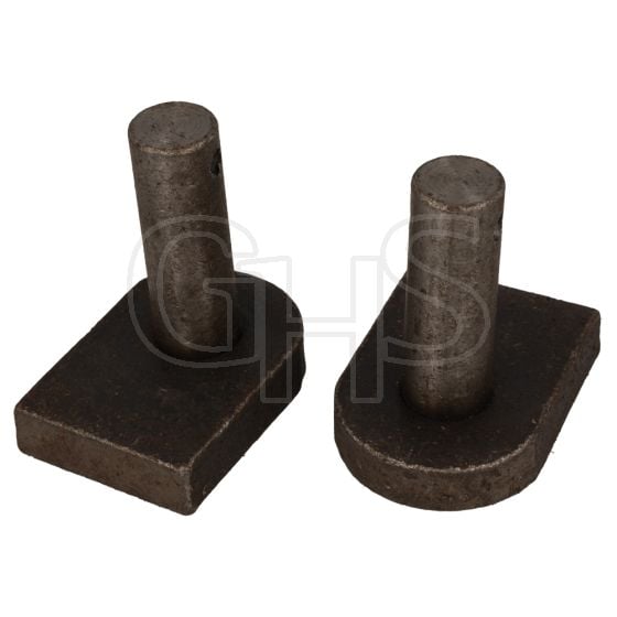 19mm Gate Hooks To Weld With Straight End Base - Prepacked Pack Of 2 - ONLY 3 LEFT