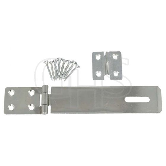 150mm (6") Safety Security Hasp & Staple Lock - Zinc Plated - ONLY 1 LEFT