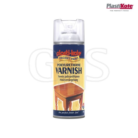 Plasti-kote Varnish Spray Clear Gloss 400ml - 440.0000591.076