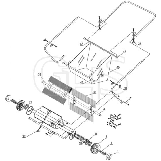 Cobra PLS66 - Push Sweeper Main Diagram