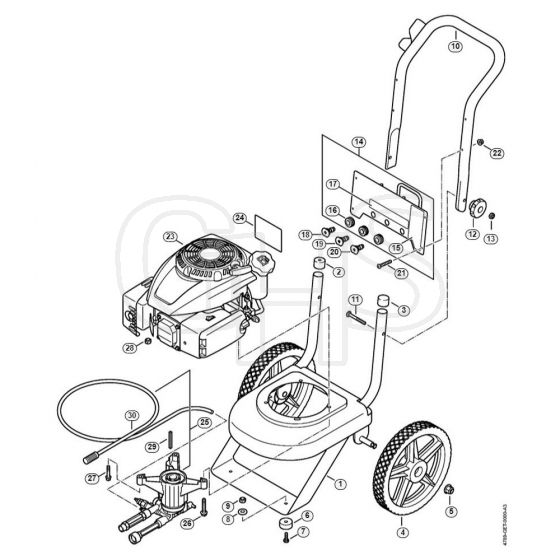 Genuine Stihl RB200 / A - Chassis