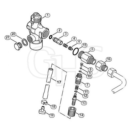 Genuine Stihl RB402 / F - Regulation valve block, Metering valve