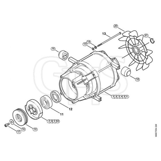 Genuine Stihl RE107 / A - Electric motor