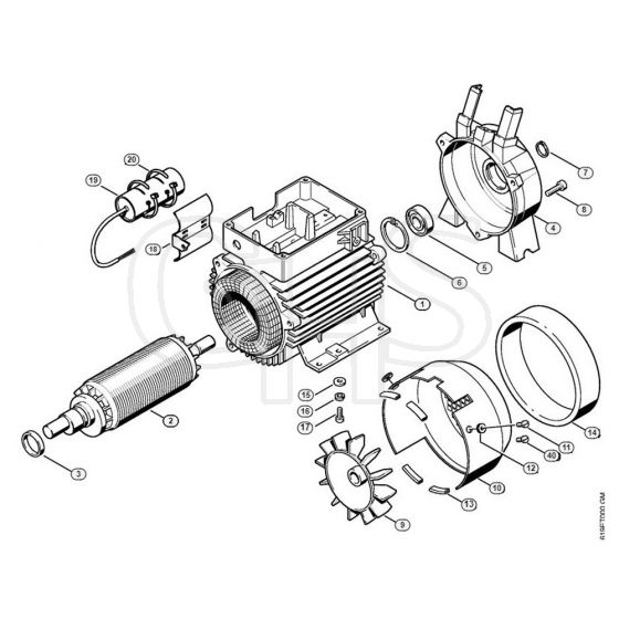 Genuine Stihl RE310 K / A - Electric motor